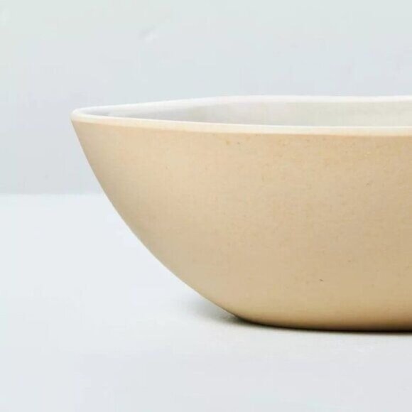 23oz Tonal Melamine Bamboo Bowls 4pk - Hearth & Hand Magnolia - Natural Cream - Picture 3 of 5